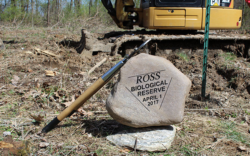 Breaking ground at the Ross Biological Reserve